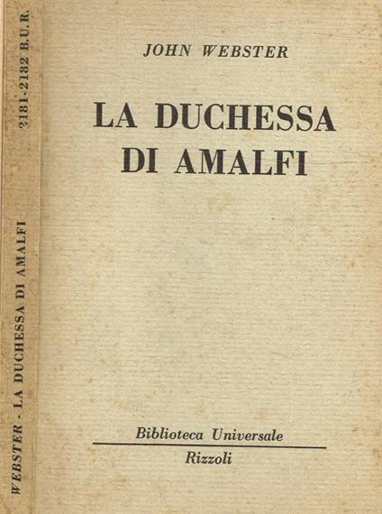 La Duchessa di Amalfi - John Webster - copertina