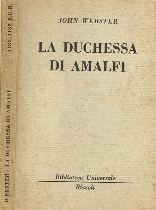 La Duchessa di Amalfi - John Webster - copertina
