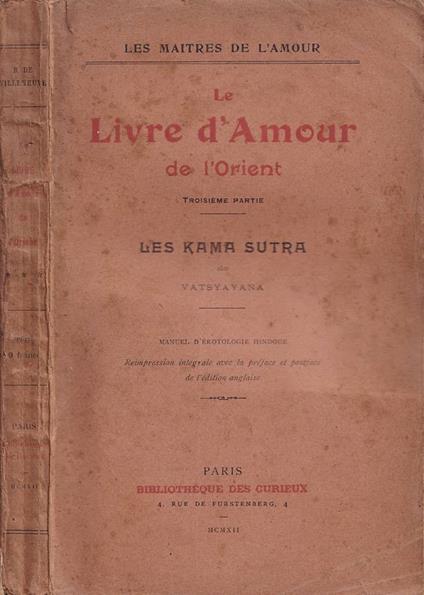 Le livre d'amour de l'Orient, parte III - copertina