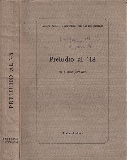 Preludio al '48 - copertina