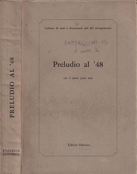 Preludio al '48 - copertina