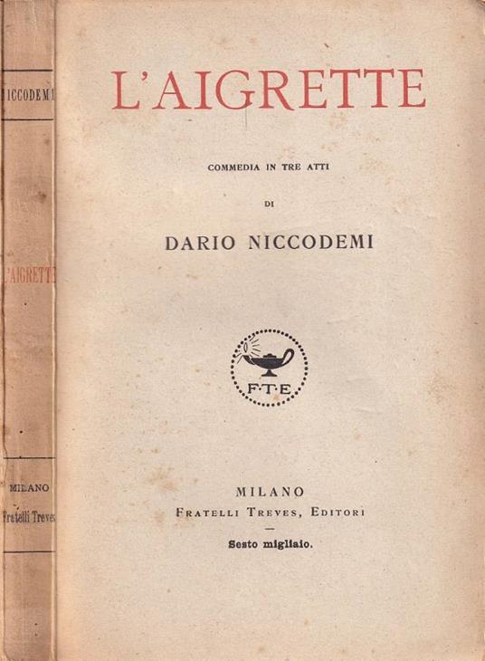 L'aigrette - Dario Niccodemi - copertina