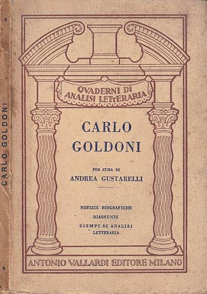 Carlo Goldoni - copertina
