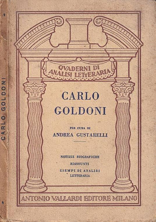 Carlo Goldoni - copertina