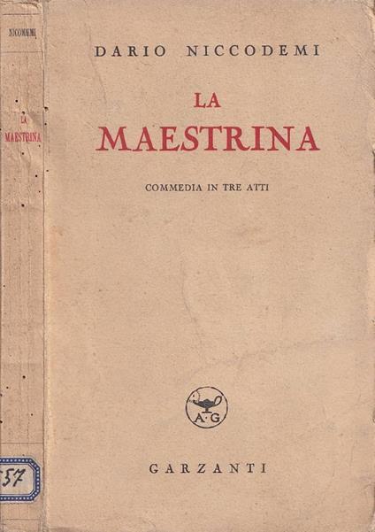 La maestrina - Dario Niccodemi - copertina