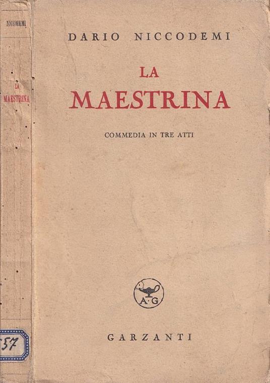 La maestrina - Dario Niccodemi - copertina