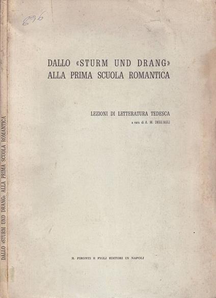 Dallo "Sturm und Drang" alla prima Scuola Romanti - copertina