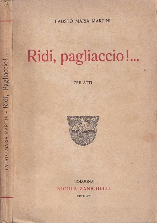 Ridi, pagliaccio! - copertina