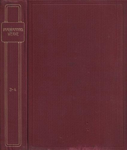 Immermans werke, vol. III e IV - copertina