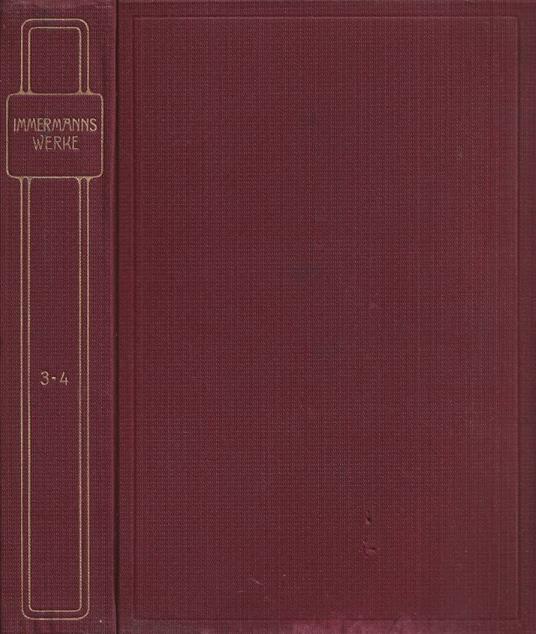 Immermans werke, vol. III e IV - copertina