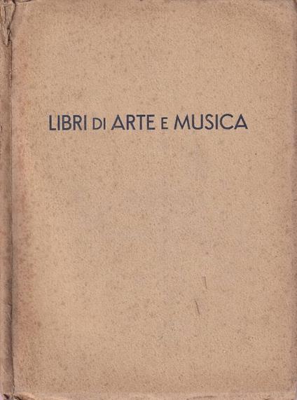 Libri di arte e musica - copertina