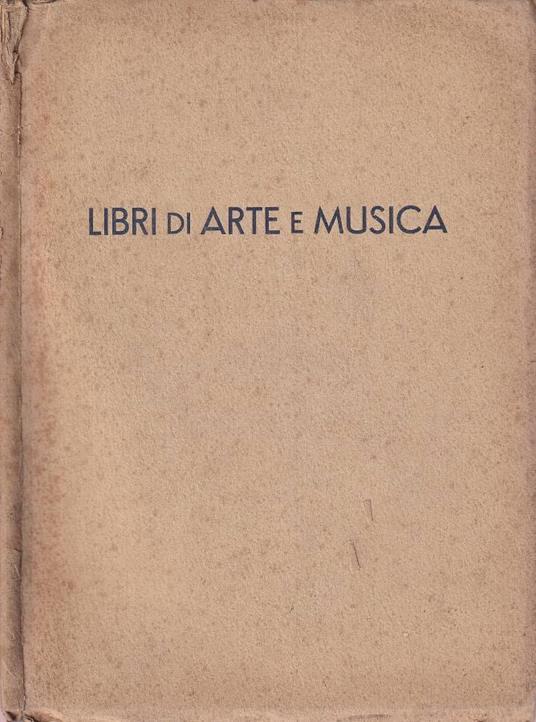 Libri di arte e musica - copertina