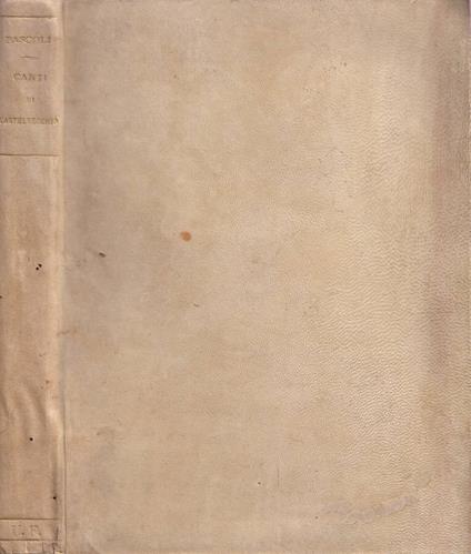 Canti di Castelvecchio - copertina