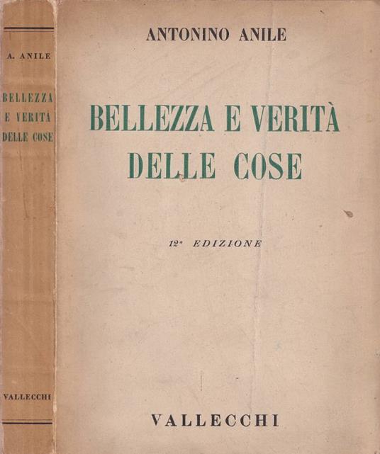 Bellezza e verità delle cose - copertina