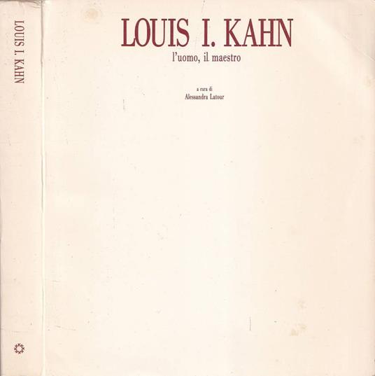 Louis I. Kahn - copertina