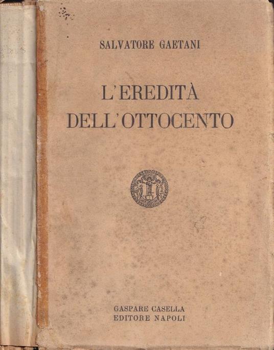 L'eredità dell'Ottocento - copertina