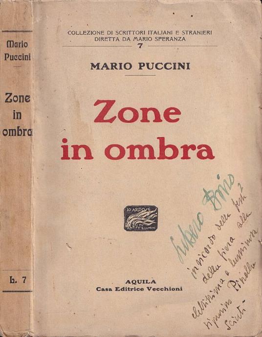 Zone in ombra - Mario Puccini - copertina