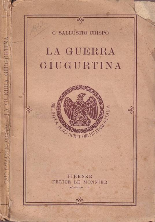 La guerra Giugurtina - copertina