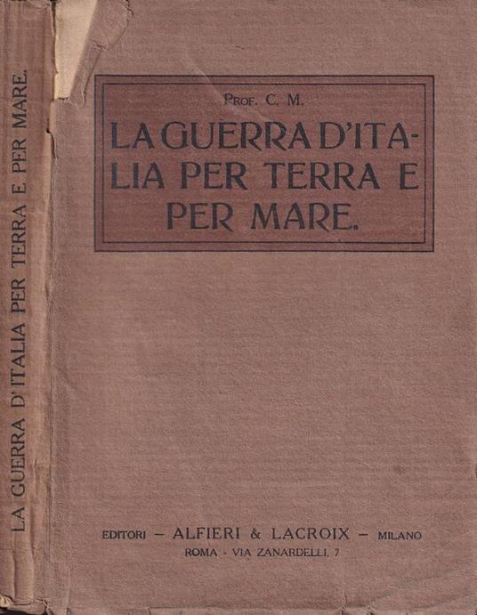 La guerra d'Italia per terra e per mare - copertina