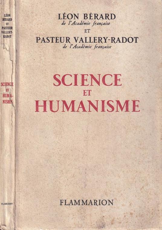 Science et humanisme - copertina