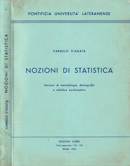 Nozioni di statistica - copertina