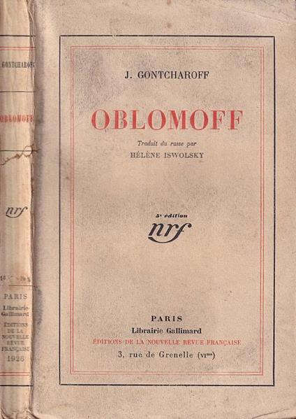 Oblomoff - copertina