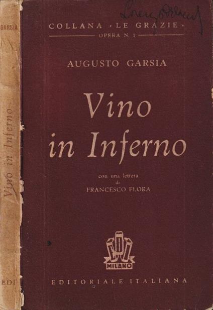 Vino in inferno - copertina