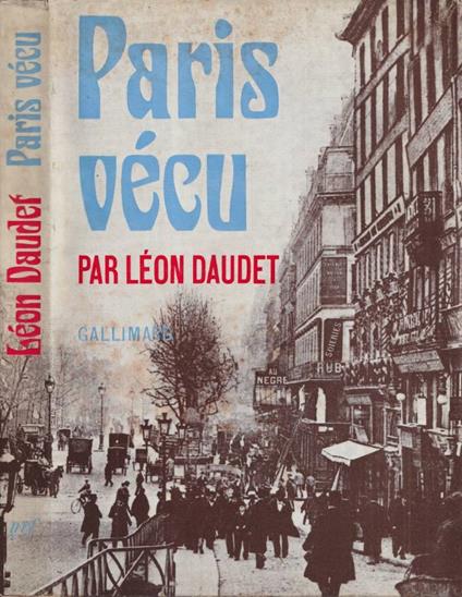 Paris vécu - Léon Daudet - copertina