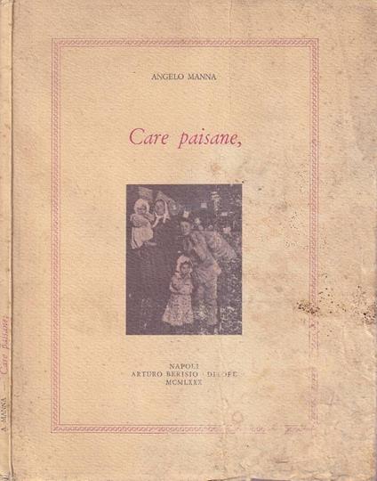 Care paisane - Angelo Manna - copertina