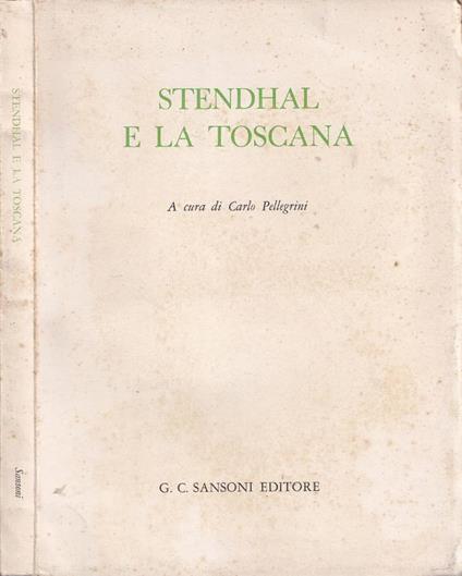 Stendhal e la Toscana - copertina