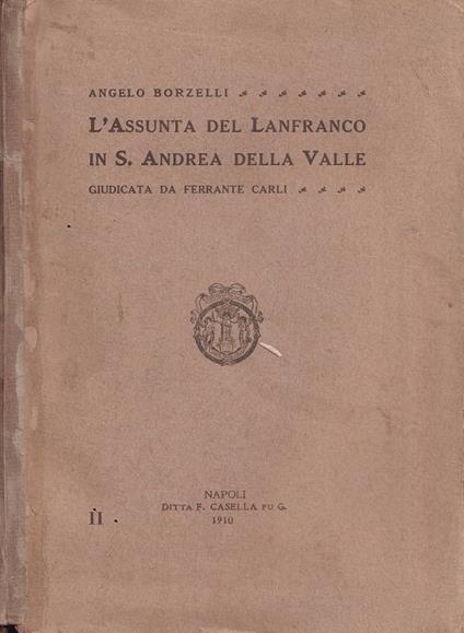 L'Assunta del Lanfranco in S. Andrea della Valle - Angelo Borzelli - copertina