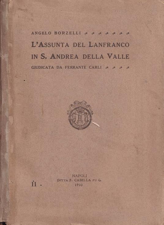 L'Assunta del Lanfranco in S. Andrea della Valle - Angelo Borzelli - copertina