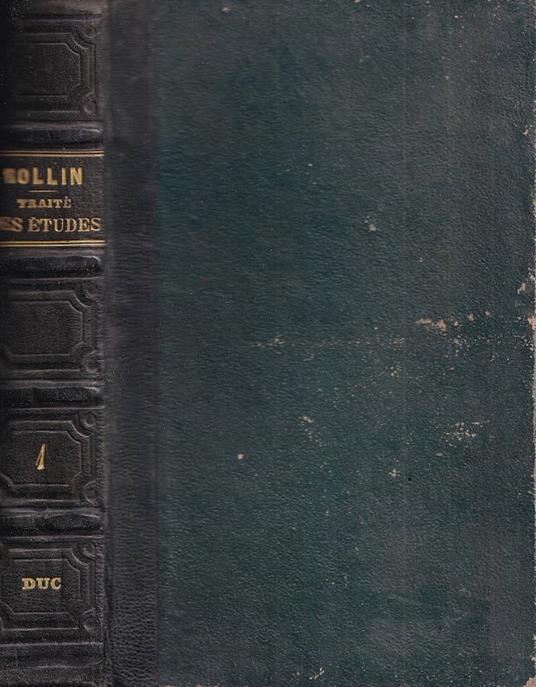Traité des études, tomo I - copertina