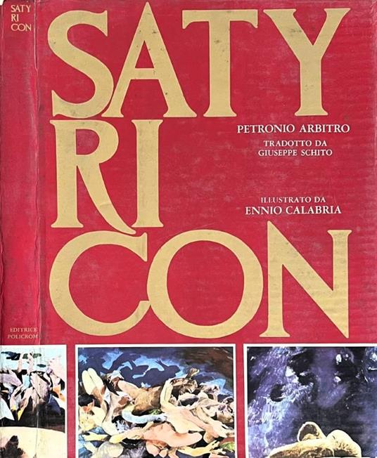 Satyricon - Arbitro Petronio - copertina