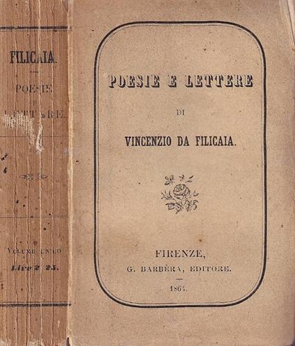 Poesie e lettere - copertina