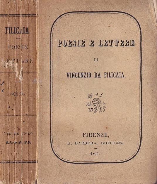 Poesie e lettere - copertina