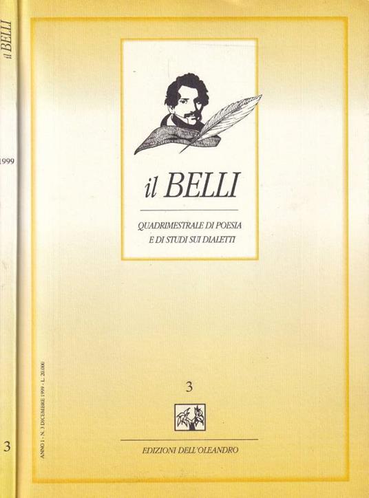 Il Belli, anno I, n. 3, 1999 - copertina