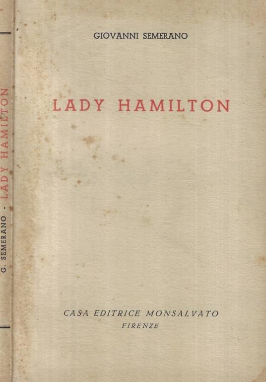 Lady Hamilton - Giovanni Semerano - copertina