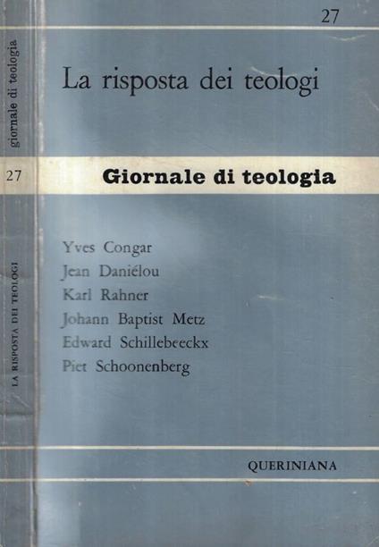 La risposta dei teologi - copertina