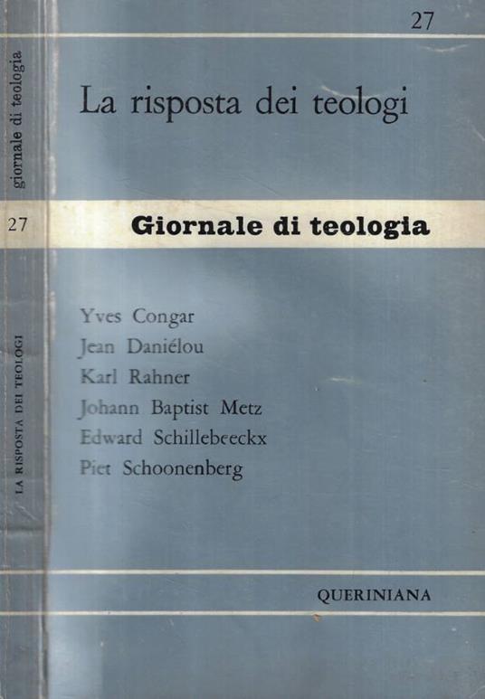 La risposta dei teologi - copertina