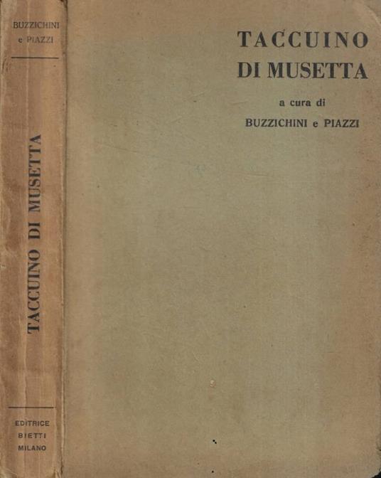 Taccuino di Musetta - copertina