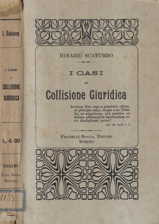 I casi di Collisione Giuridica - copertina