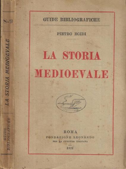 La storia medioevale - copertina