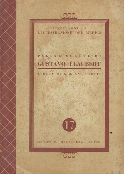Pagine scelte di Gustavo Flaubert - copertina
