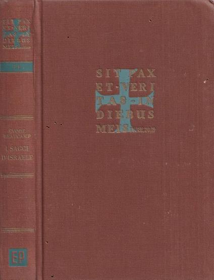 I saggi d'Israele - Evode Beaucamp - copertina