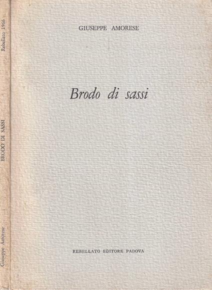 Brodo di sassi - Giuseppe Amorese - copertina