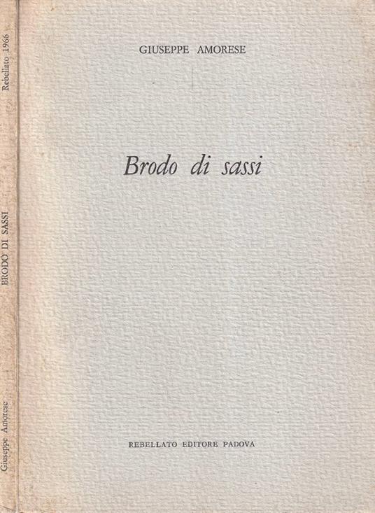 Brodo di sassi - Giuseppe Amorese - copertina