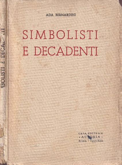 Simbolisti e decadenti - copertina