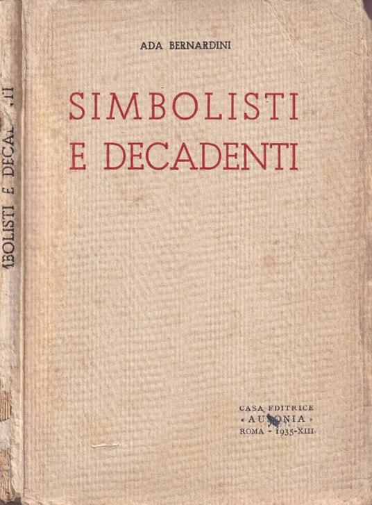 Simbolisti e decadenti - copertina