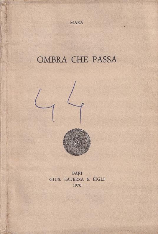 Ombra che passa - copertina